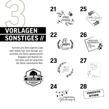 Lade das Bild in den Galerie-Viewer, Holzgeschenkbox OHNE USB Fach