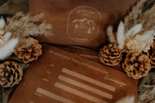 Lade das Bild in den Galerie-Viewer, Gutschein-/Einladungs -Karten aus Holz