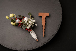 Blumen-Anstecker mit Doppel Magnet