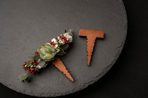 Blumen-Anstecker mit Doppel Magnet