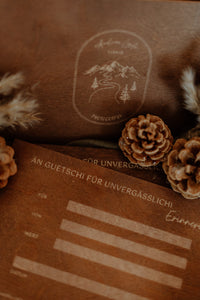 Gutschein-/Einladungs -Karten aus Holz