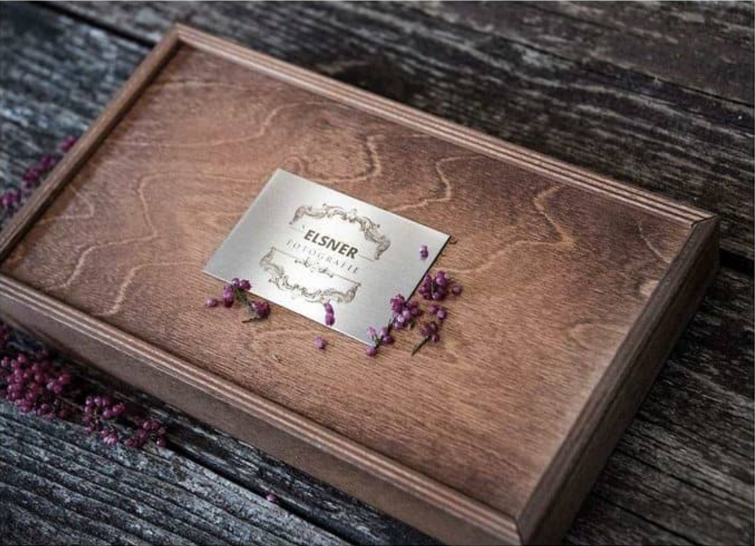 Holzgeschenkbox XXL mit Alumark-Gravur